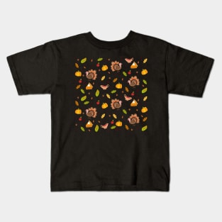 Thanksgiving Turkey pattern Kids T-Shirt